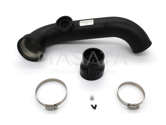Masata BMW N54 E82 E90 E92 Aluminium Chargepipe with HKS BOV Blow Off Valve (1M, 135i & 335i) - MASATA UK